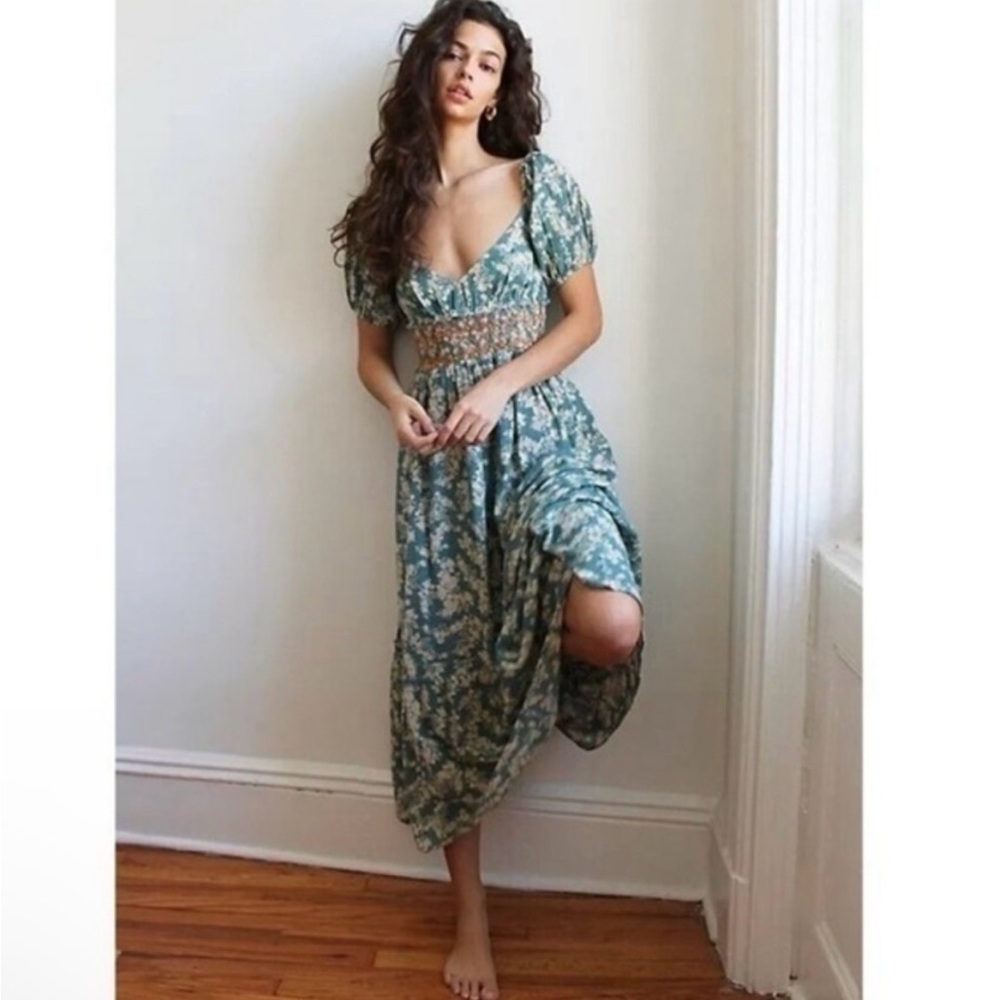 Free People Ellie Printed Maxi Dress